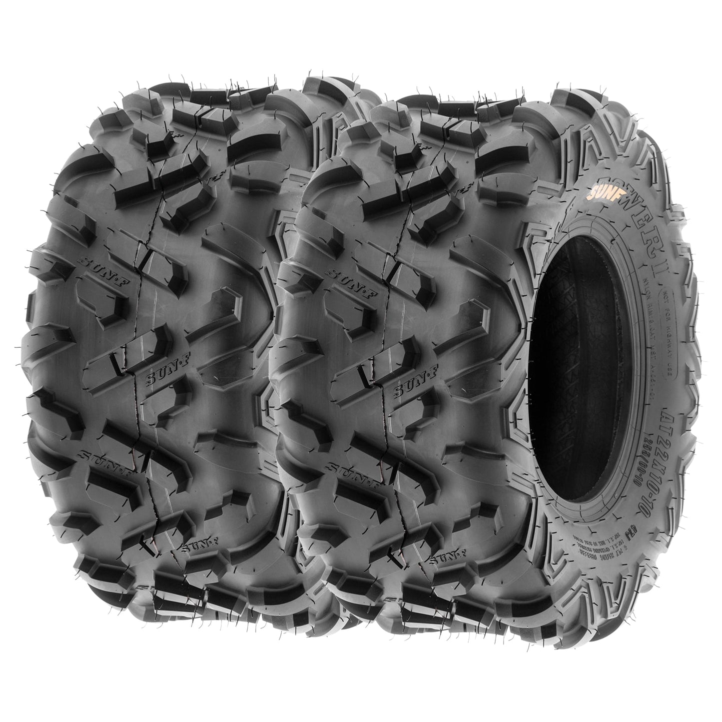 SunF All Terrain ATV UTV Quad Tires 20x10-8 20x10x8 6 PR A051 (Pair of 2)