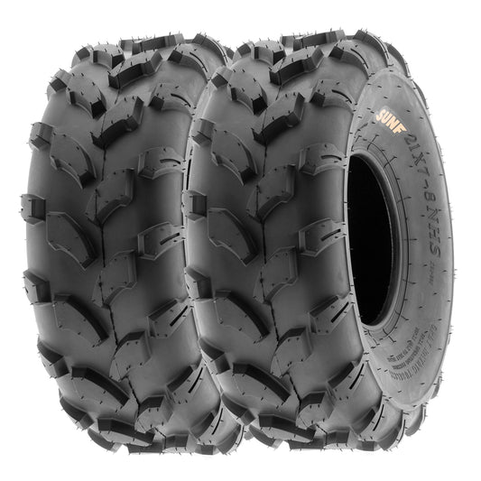 SunF All Terrain ATV UTV Quad Tires 21x7-8 21x7x8 6 PR A003 (Pair of 2)