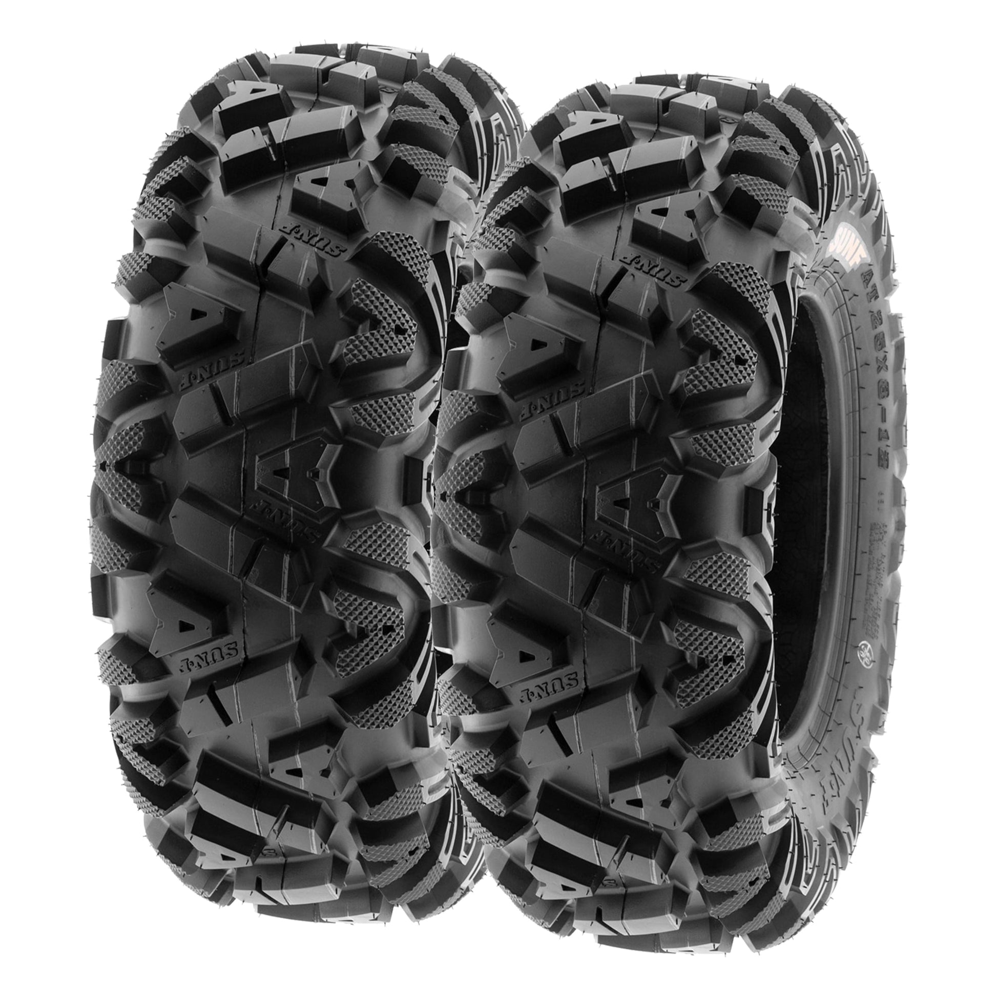 SunF All Terrain ATV UTV Quad Tires 25x8-12 25x8x12 6 PR A033 (Pair of 2)