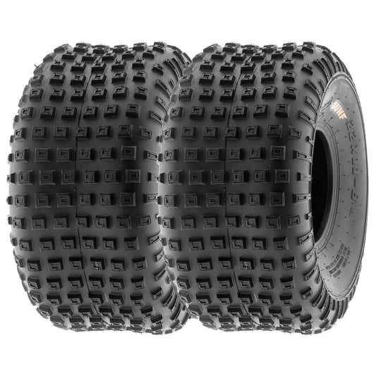 SunF Loose Terrain Lawn Mower ATV UTV Quad Mini Bike Tires 22x11-8 22x11x8 6 PR A011 (Pair of 2)