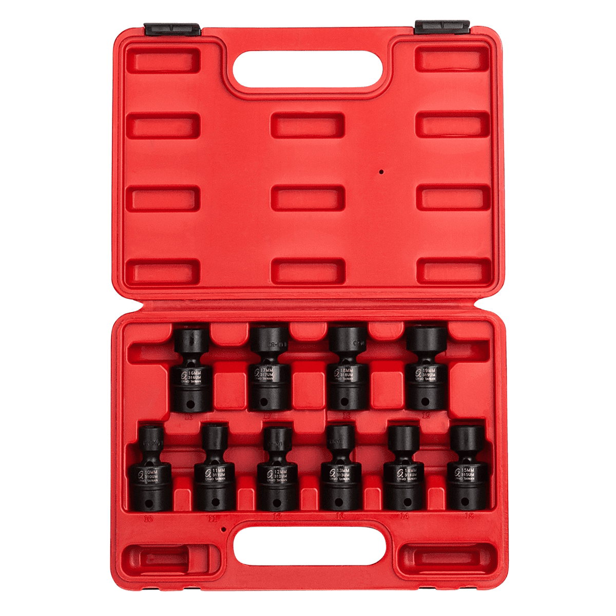 Sunex 3657 3/8" Drive 10 Pc. Metric Univ. Impact Socket Set delete 6 pt