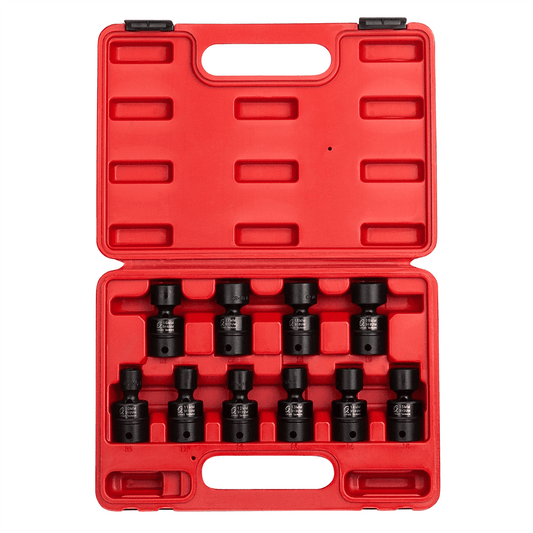 Sunex 3657 3/8" Drive 10 Pc. Metric Univ. Impact Socket Set delete 6 pt