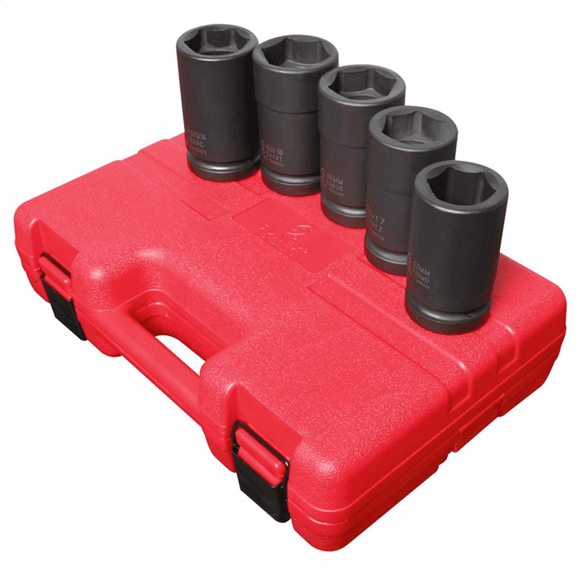 Sunex Tools 1" Drive Combination Budd Wheel Impact Socket 5-Piece Set