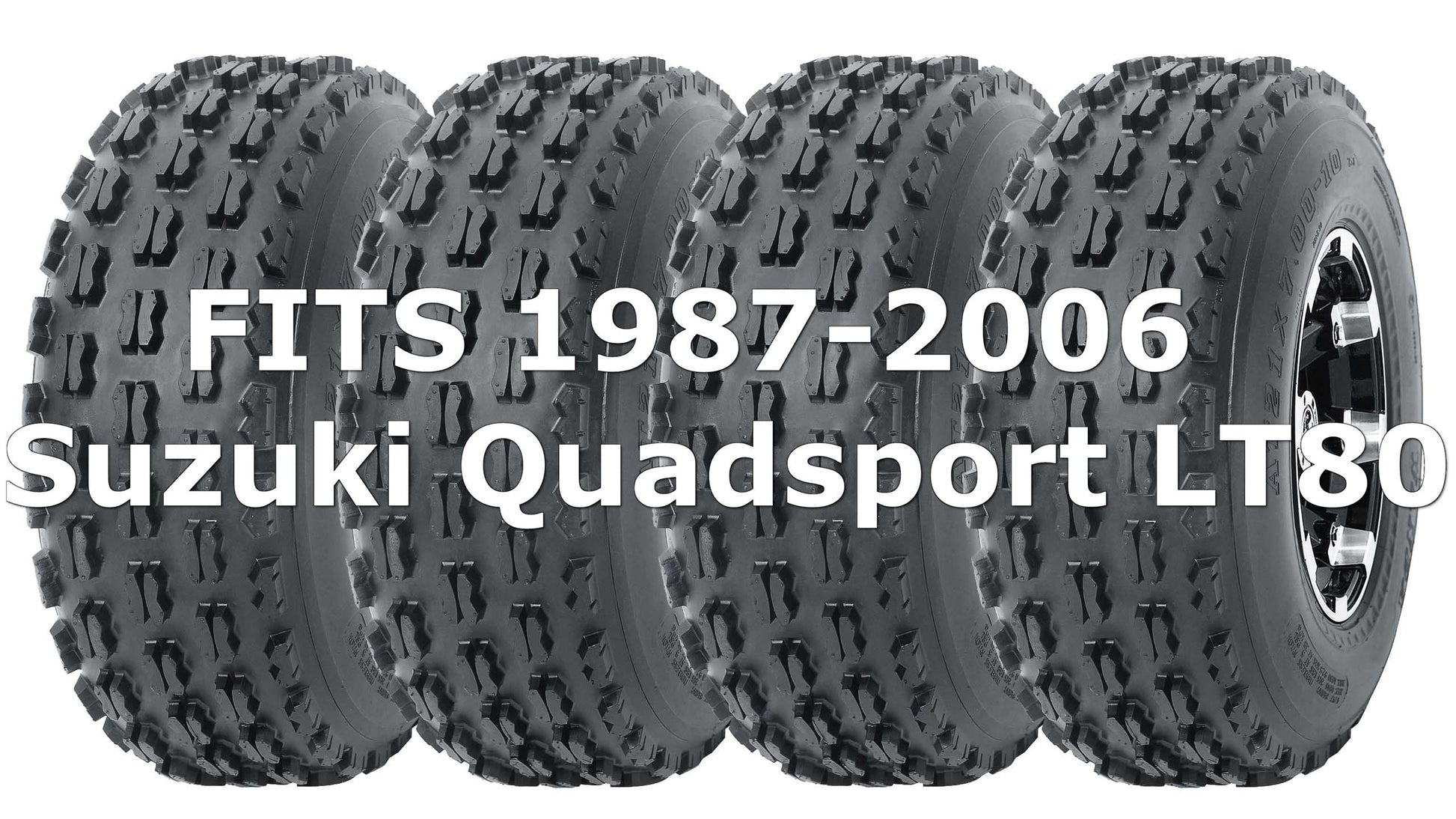 Suzuki Quadsport LT80 1987-2006 Full Set Wanda Sport ATV tires 19x7-8 19x7x8