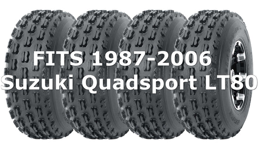 Suzuki Quadsport LT80 1987-2006 Full Set Wanda Sport ATV tires 19x7-8 19x7x8