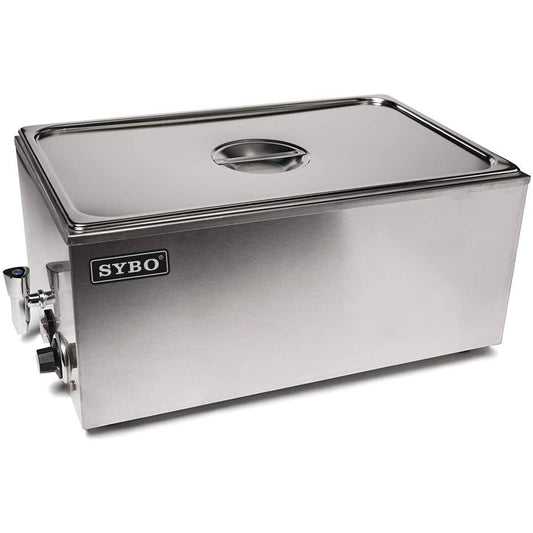 Sybo Steel Bain Marie Buffet Serving Tray Commercial Food Warmer with Tap
