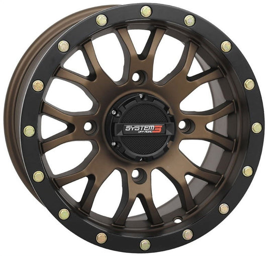 System 3 ST-3 14x7 ATV/UTV Wheel - Bronze (4/137) 5+2 [14S3-1237]
