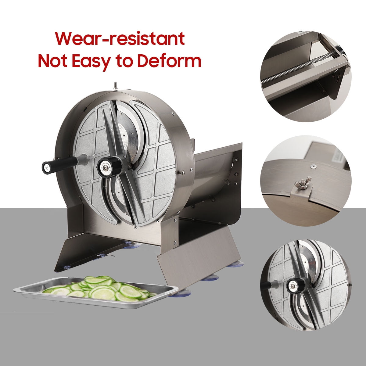 TABODD Vegetables Slicer 110V Electric Deli Food Slicer, Adjustable Thickness Stainless Steel Dual-purpose Slicer Easy to Clean for Home Use, Cuts Fruits