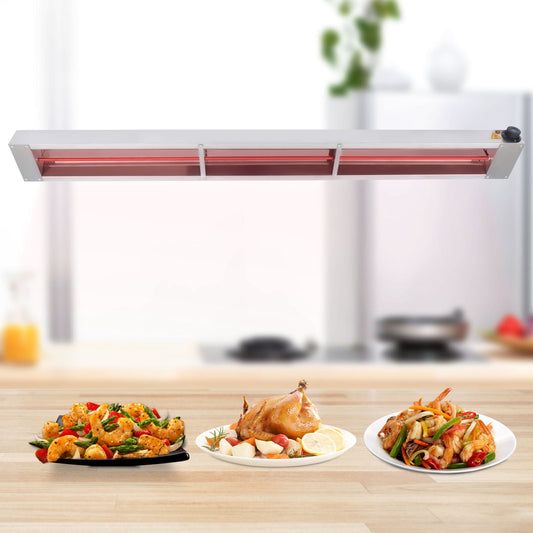 TOOL1SHOoo 60-Inch Electric Strip Heater, 1000W, 12A, Commercial Grade Infrared Electric Food Warmer, Pass-Through Stations Heating