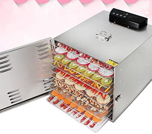 Techtongda Food DEHYDRATOR with Stainless Steel DEHYDRATOR with Touch Digital Temperature Control PET Food Dryer Machine 10 Layer