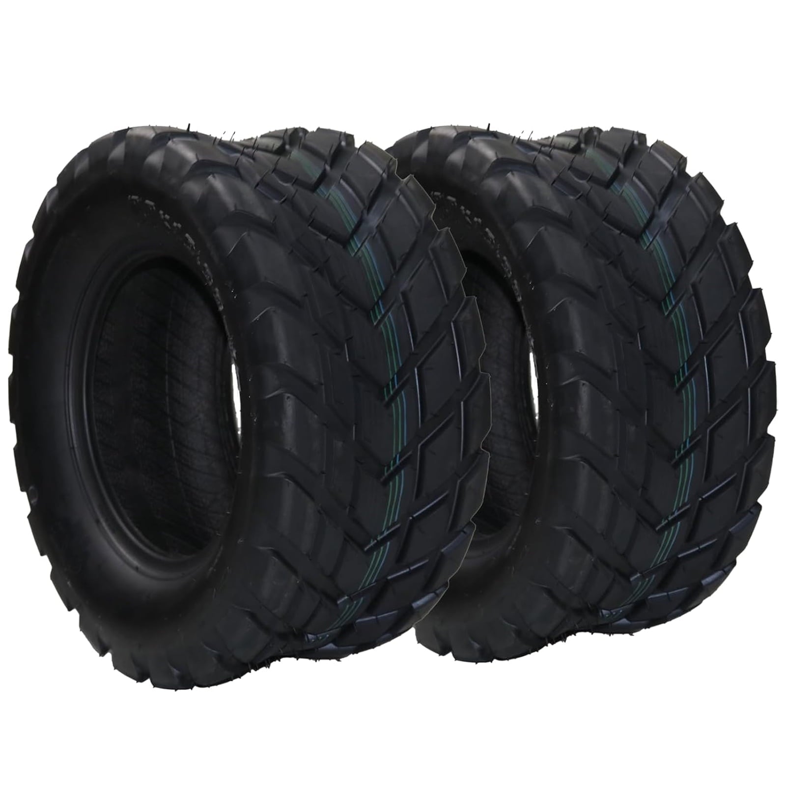 Telyswee 2 Pack 18x9.50-8 ATV Tires, 4PR All Terrain 18x9.50-8 TL ATV UTV Trail Sand Mud Off-Road Tires, Tubeless, Black