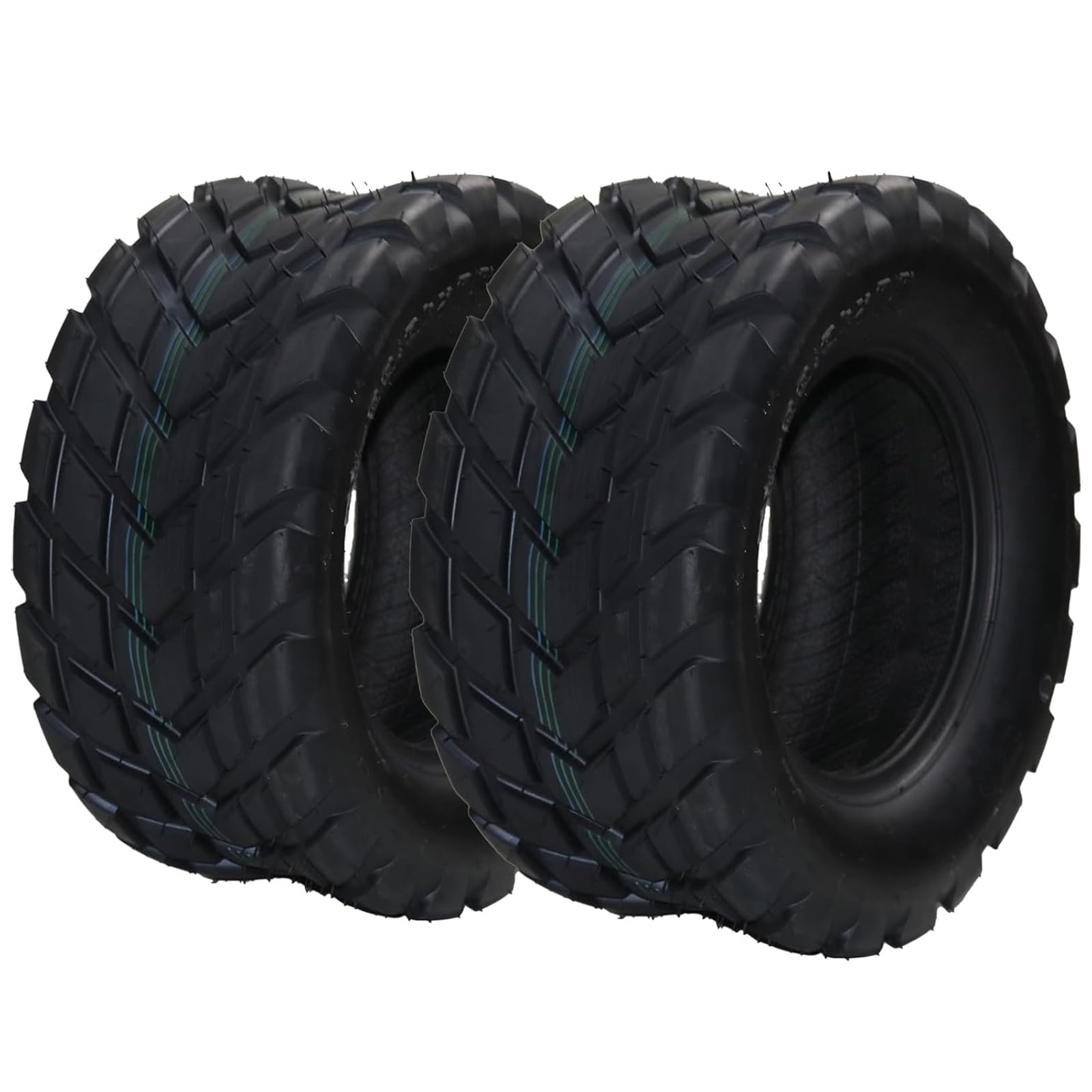 Telyswee 2 Pack 22x10-10 ATV Tires, 4PR All Terrain 22x10-10 TL ATV UTV Trail Sand Mud Off-Road Tires, Tubeless, Black