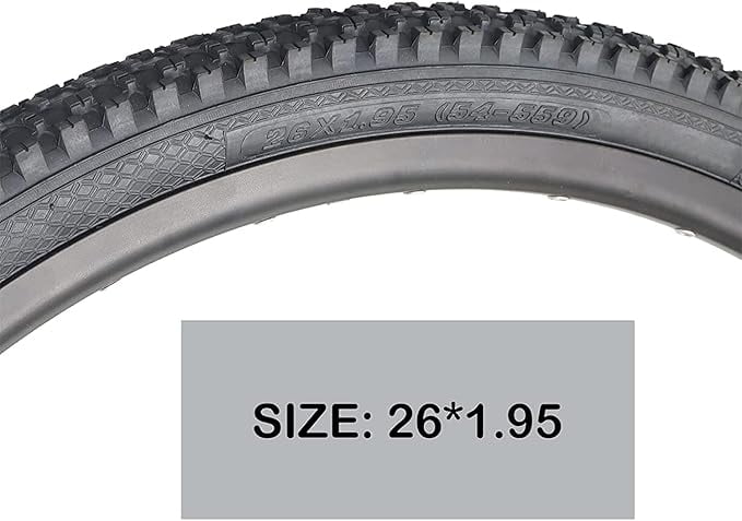 Tire Size:26 x1.95 inch; Fits tire widths: 1.75-2.125 inch.