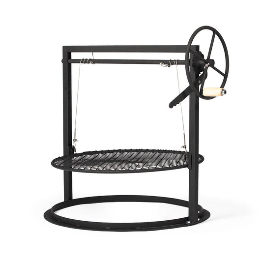 Titan Great Outdoors 22” Kettle-Style Grill Attachment, Open Flame Campfire Adjustable Cooking Grate, Cooking Accessories