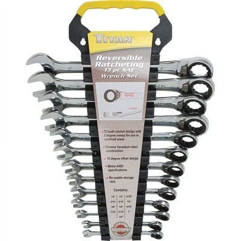 Titan SAE Reversible Ratcheting Wrenches - 13-Pc. Set, Model# 17364