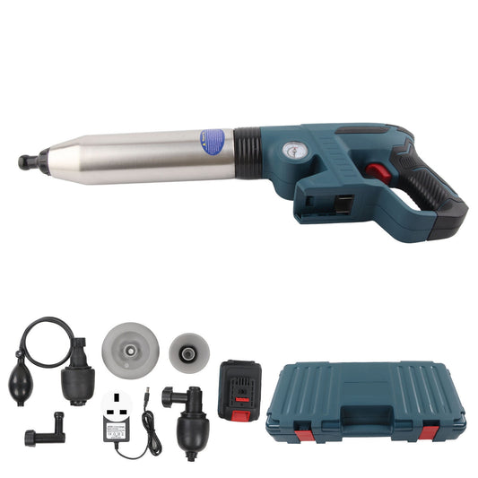 Toilet Plunger Dredger 2000mAh Lithium Battery High Pressure Heavy Duty Electric Pipe Unclogger 110‑220V(UK Plug )