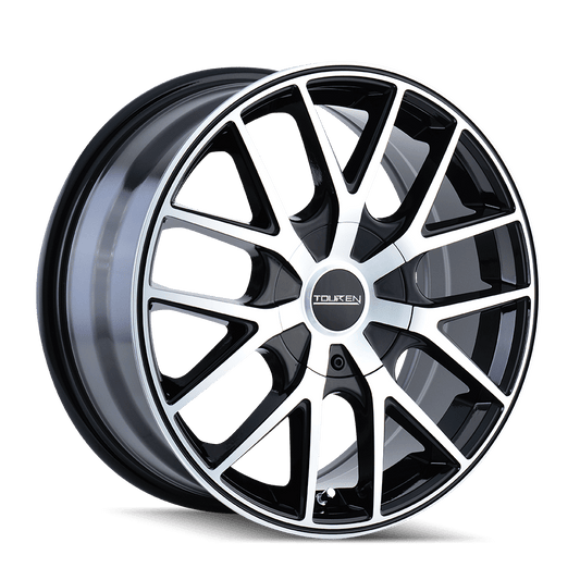 Touren Tr60-3260 16X7 5X110/5X115 42Et 72.62Cb Black/Machined Face/Black Ring