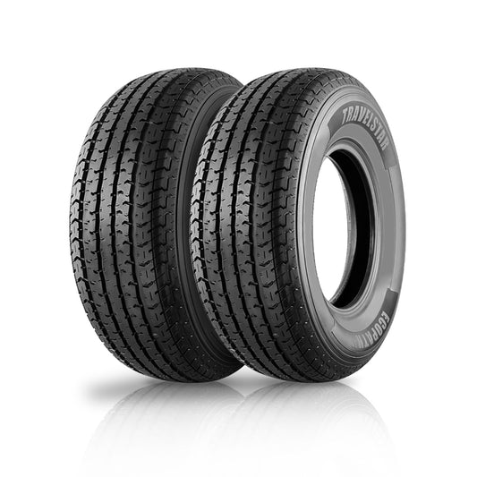 Travelstar Ecopath ST ST205/75R15 8 Ply 107M Radial Trailer Tire - ST 205/75/15,Set of 2(Tire Only)