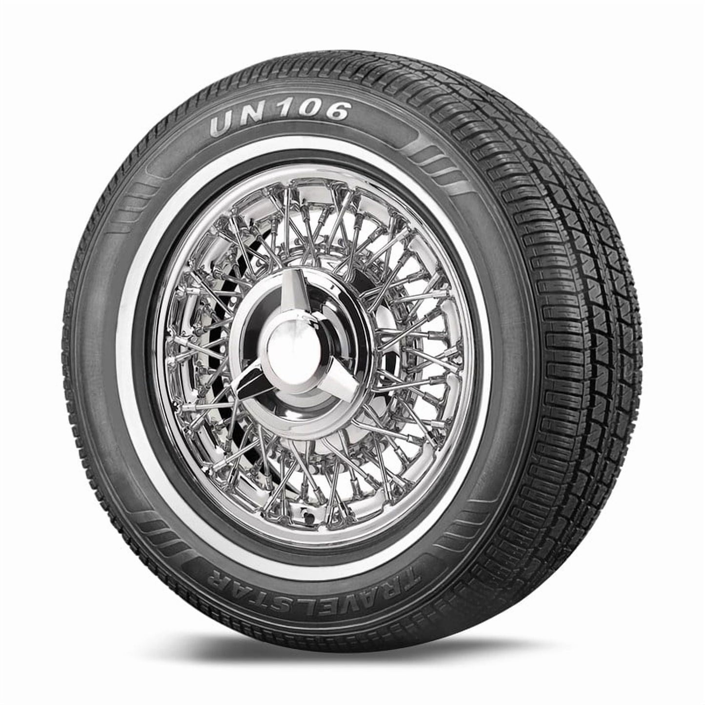 Travelstar UN106 All Season 205/75R15 97S Passenger Tire 205/75/15,White Wall 18mm(Tire Only)