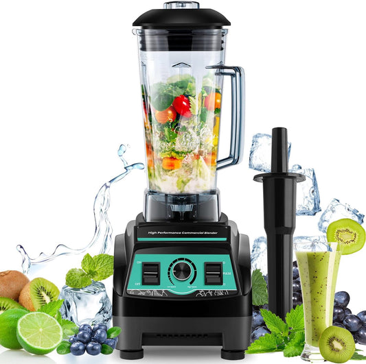 Trumoontree 2200W Blender 2L Professional blender Large capacity, high speed rotation, multiple functions, crushes ice, fruit/vegetable juice/ baby food/soymilk/smoothie Juice blender