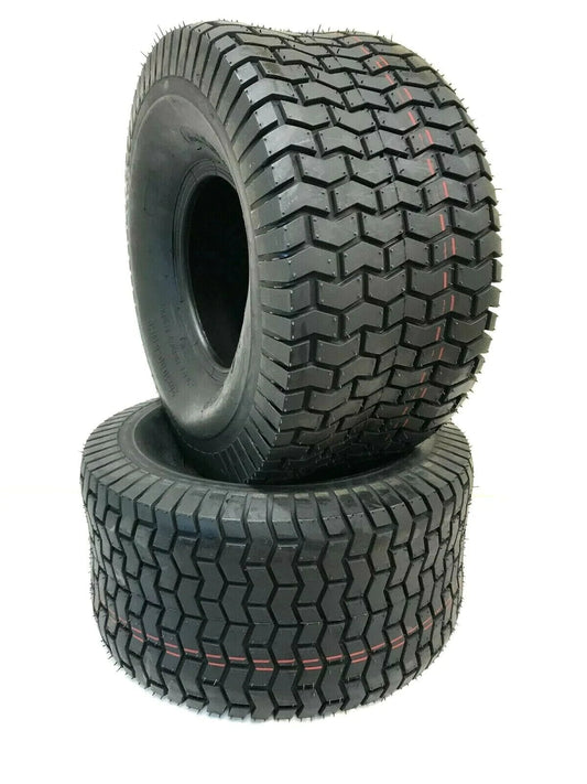 Two 18x9.50-8 Riding Lawn Mower Garden Tractor Turf Tires 4ply Rated Tubeless