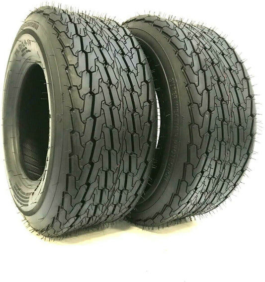 Two New 16.5x6.50-8 Heavy Duty 6 Ply Boat Camper Trailer Tires 16.5 650 8