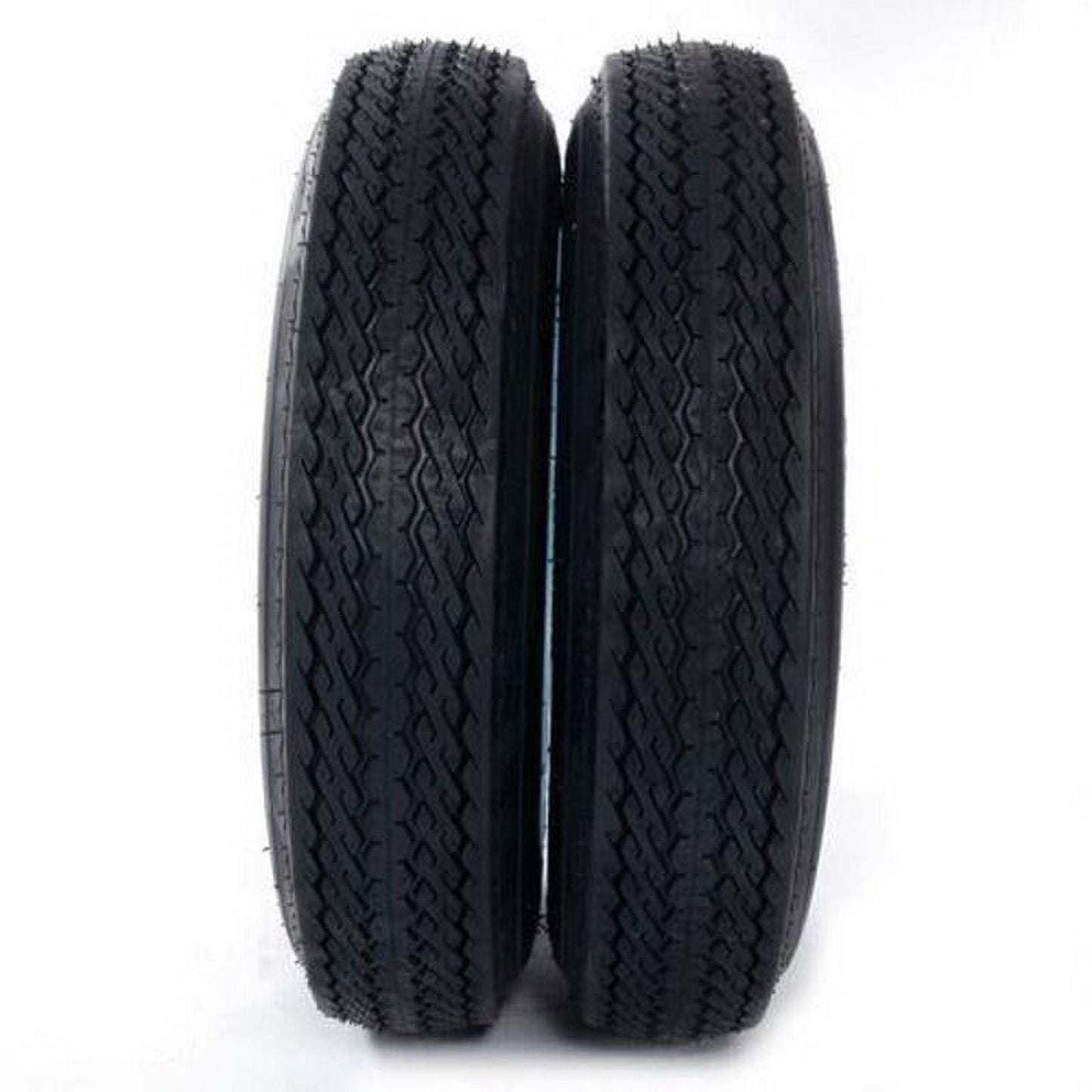 UBesGoo Set of 2 4.80-12 480-12 4.80 X 12 Trailer Tires On Rims 5 Lug Wheel White Spoke 785lbs