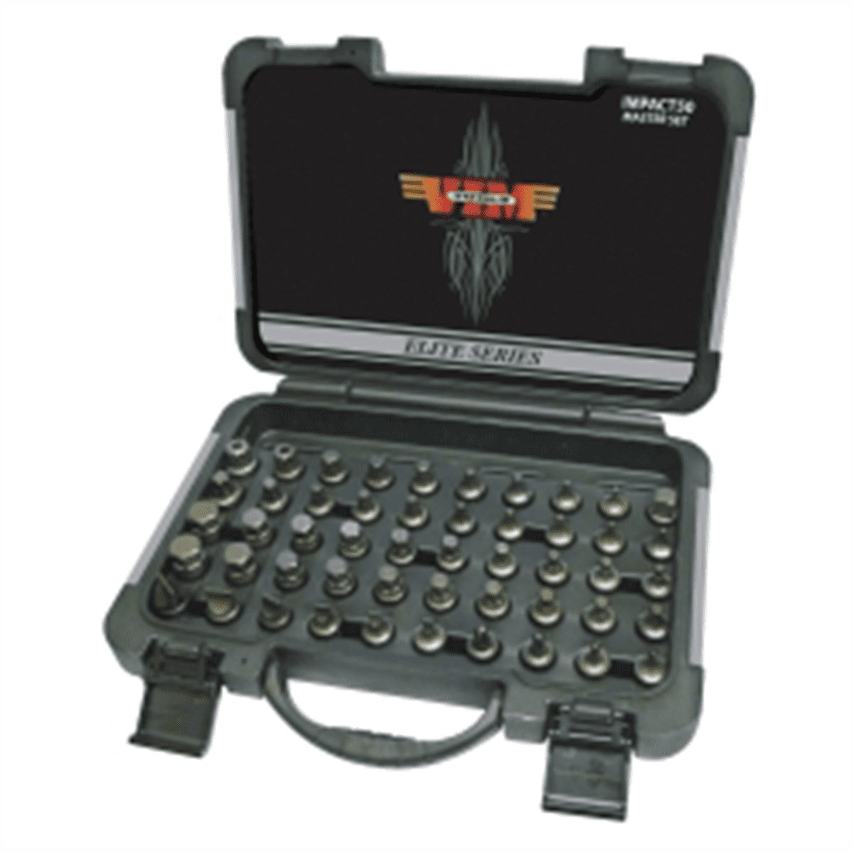 VIM Tools Impact Master Set, 50 Piece, Half Cut TORX, Hex, Flat, Philips, & XZN Drivers, 3/8 Inch Square Drive