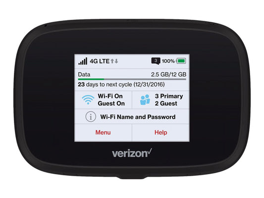 Verizon Wireless Jetpack MiFi 7730L - Mobile hotspot - 4G LTE Advanced - USB - 12 Mbps - Wi-Fi 5 - Verizon