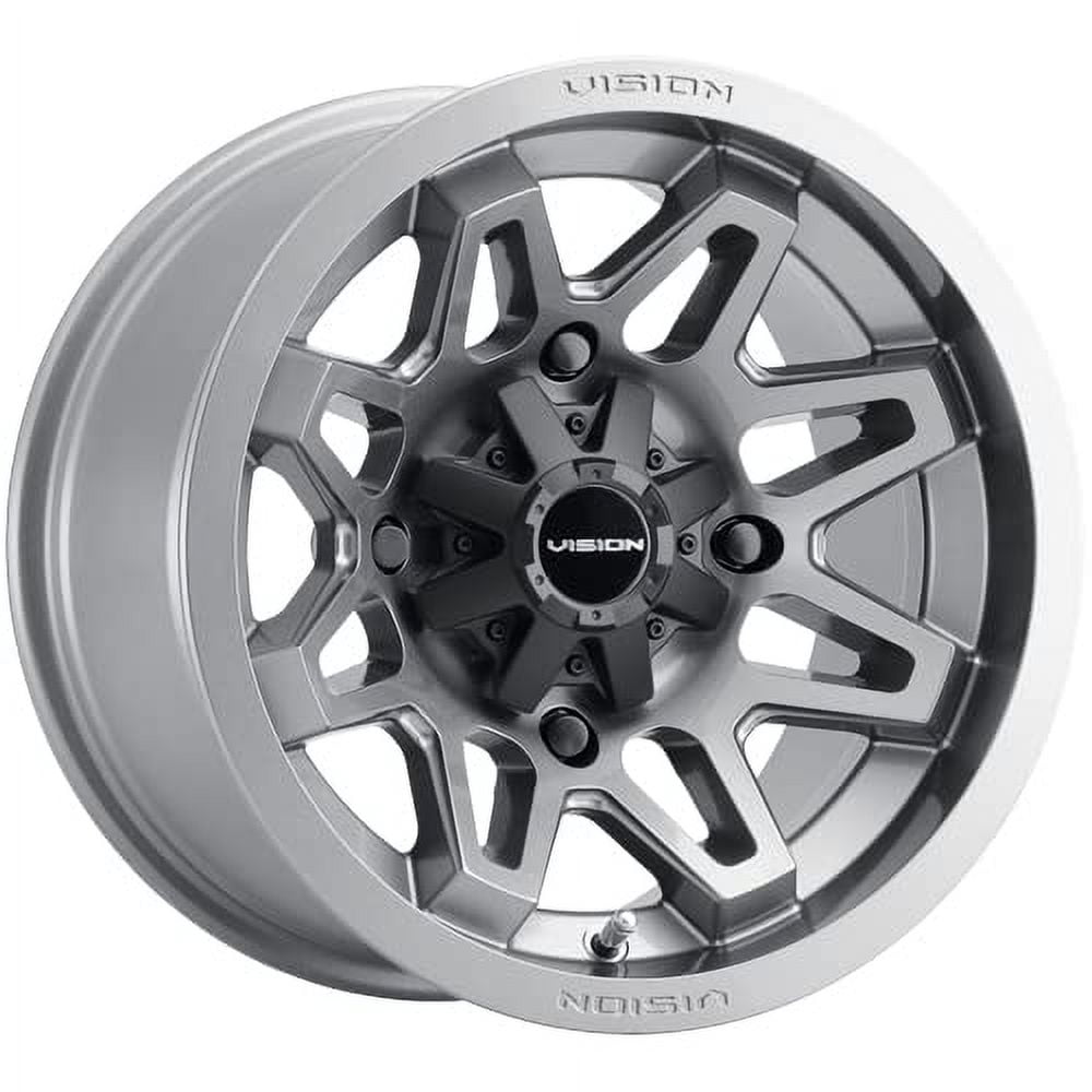 Vision 416 Seven UTV 12x7 4x156 +2.5mm Gunmetal Wheel Rim 12" Inch