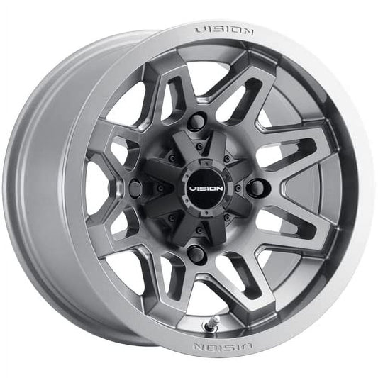 Vision 416 Seven UTV 12x7 4x156 +2.5mm Gunmetal Wheel Rim 12" Inch
