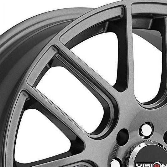 Vision 426 Cross Gunmetal Wheel with Painted Finish (16x7"/5x108mm)