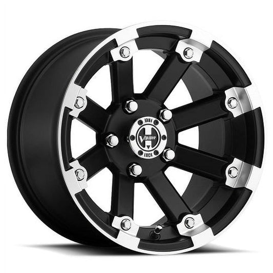 Vision Wheels 12 Inch Black Rim 393 Lockout