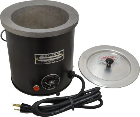WAAGE 2 Qt, 5" Deep, 150 to 450°F, Dip Coat Pot 5-1/2" ID, 115 Volts, 600 Watts