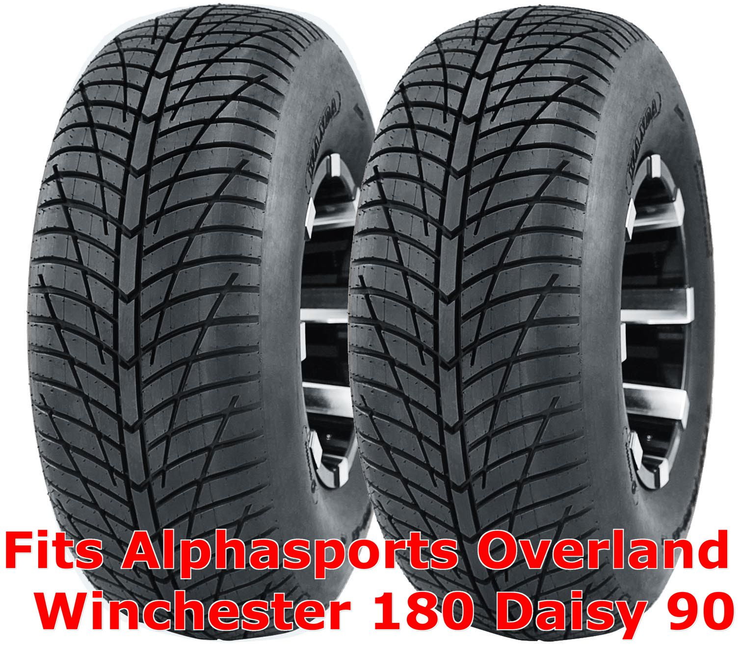 WANDA ATV Tires 21x7-10 fit Alphasports Overland Winchester 180 Daisy 90, Set 2