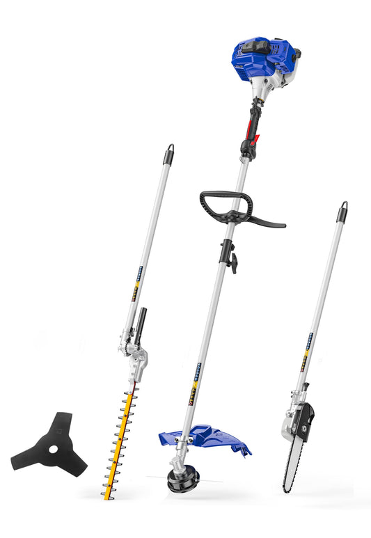 WILD BADGER POWER 26cc Multi -Tool Gas String Trimmer 4 in 1 Garden Tool Combo with hedge pole saw