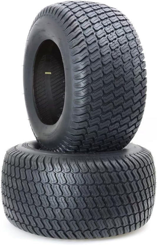 WOLF PACK 20X12-10 Lawn Mower Tires, Turf Saver Lawn & Garden Tires,  4 ply Tubeless, Set of 2