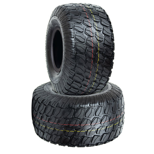 WOLF PACK 20x10-8 Lawn Mower Tires, Turf Saver Lawn & Garden Tires for Craftsman John Deere Dixon Walker Mower, 4 ply Tubeless, Set of 2