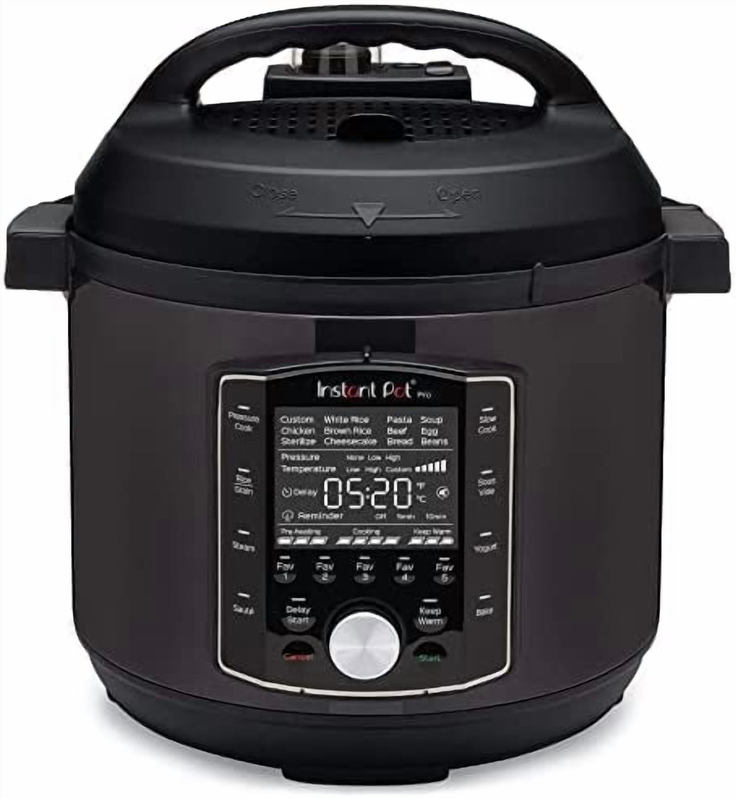 Wangxin Pot Pro (8 QT) 10-in-1 Pressure Cooker, Slow Cooker, Rice/Grain Cooker, Steamer, Sauté, Sous Vide, Yogurt Maker, Sterilizer, and Warmer, Includes App With Over 800 Recipes, Black