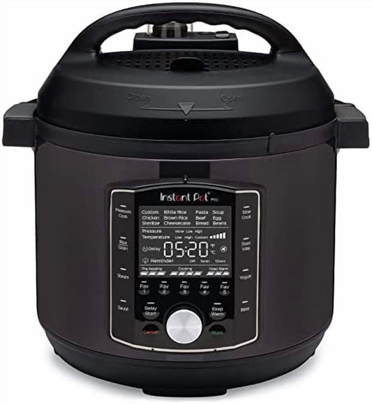 Wangxin Pot Pro (8 QT) 10-in-1 Pressure Cooker, Slow Cooker, Rice/Grain Cooker, Steamer, Sauté, Sous Vide, Yogurt Maker, Sterilizer, and Warmer, Includes App With Over 800 Recipes, Black