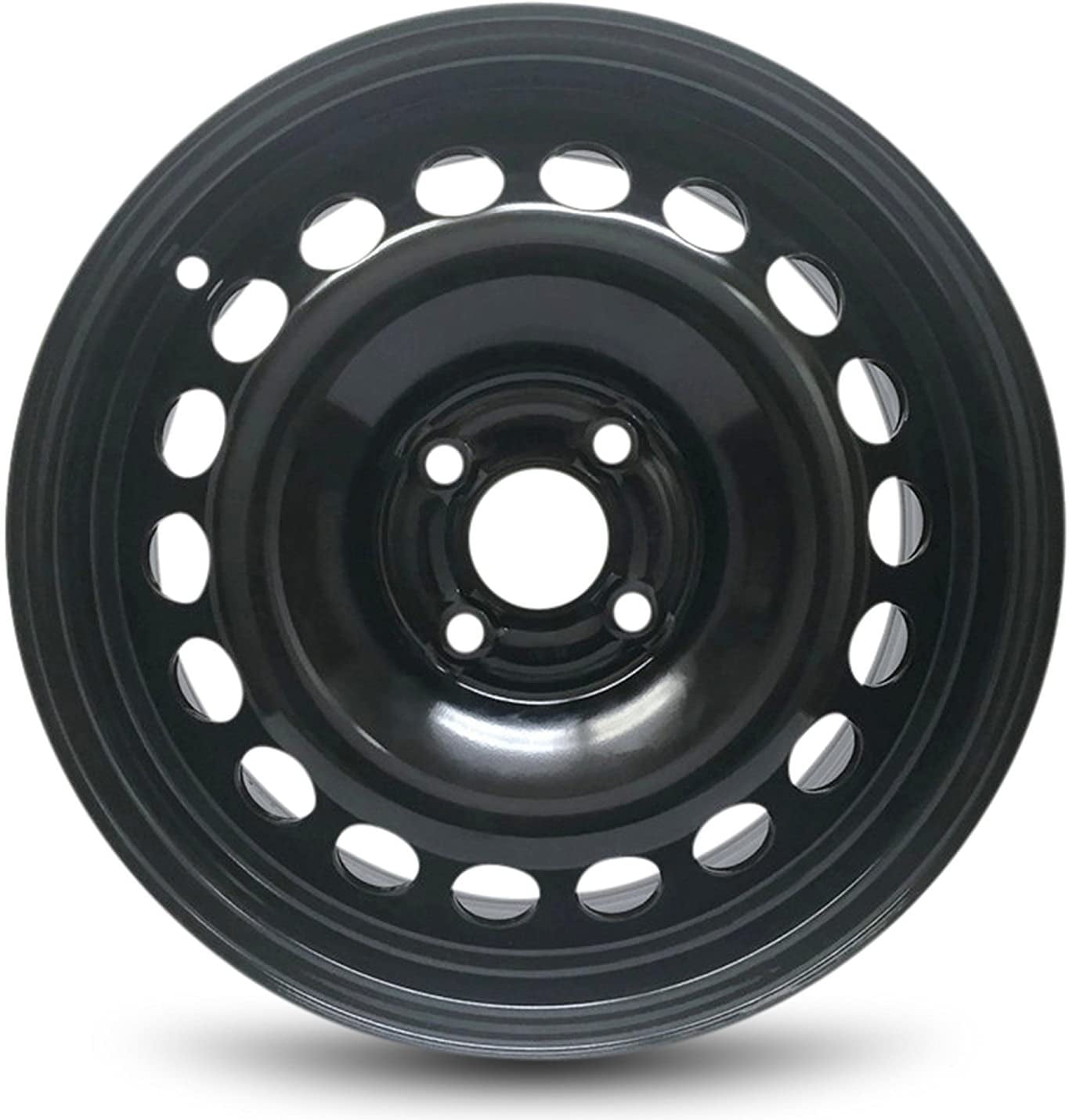 Wheel For 05-06 Pontiac Pursuit 07-10 Chevrolet Cobalt Pontiac G5 15x6 inch 4 Lug Black Steel Rim Fits R15 Tire