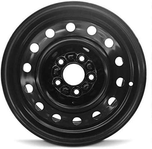 Wheel For 1999-2003 Saab 9-3 15 inch Black 5 Lug Steel Rim Fits R15 Tire