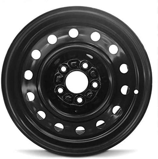 Wheel For 2002-2005 Saturn L Series 15 inch 5 Lug Black Steel Rim Fits R15 Tire