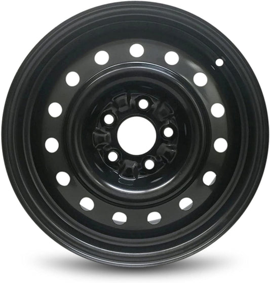 Wheel For 2002-2006 Nissan Altima 16 inch 5 Lug Black Steel Rim Fits R16 Tire
