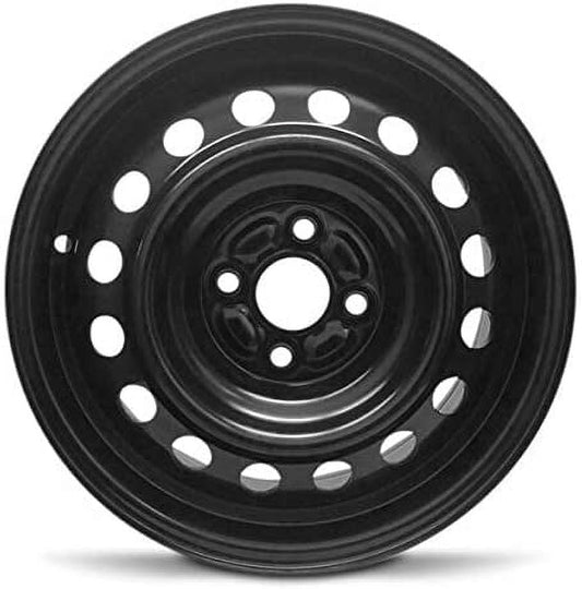 Wheel For 2004-2006 Scion XA 15 inch Black 4 Lug Steel Rim Fits R15 Tire