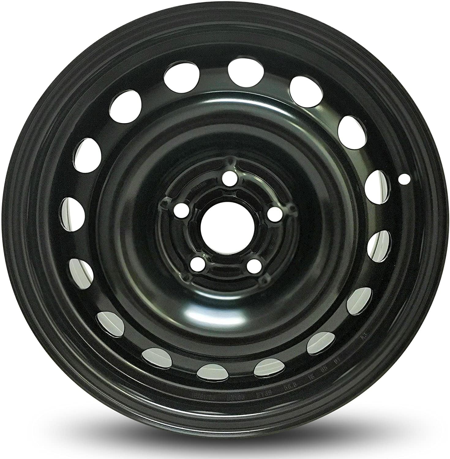 Wheel For 2011-2017 Chevrolet Cruze 16 inch 5 Lug Black Steel Rim Fits R16 Tire
