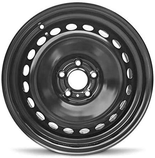 Wheel For 2014-2019 Nissan Rogue 17 inch 5 Lug Black Steel Rim Fits R17 Tire
