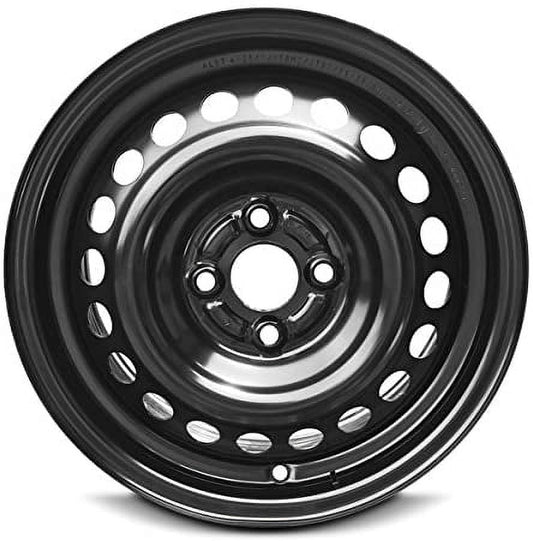 Wheel For 2015-2021 Honda Fit 15 inch 4 Lug Black Steel Rim Fits R15 Tire