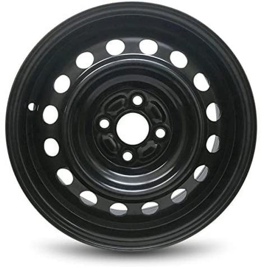 Wheel For 2017-2020 Toyota Yaris IA 15 inch 4 Lug Black Steel Rim Fits R15 Tire