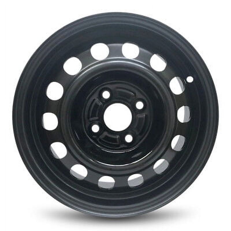 Wheel Rim for 1993-2002 Toyota Corolla 14 in Black Steel Rim Direct Fit